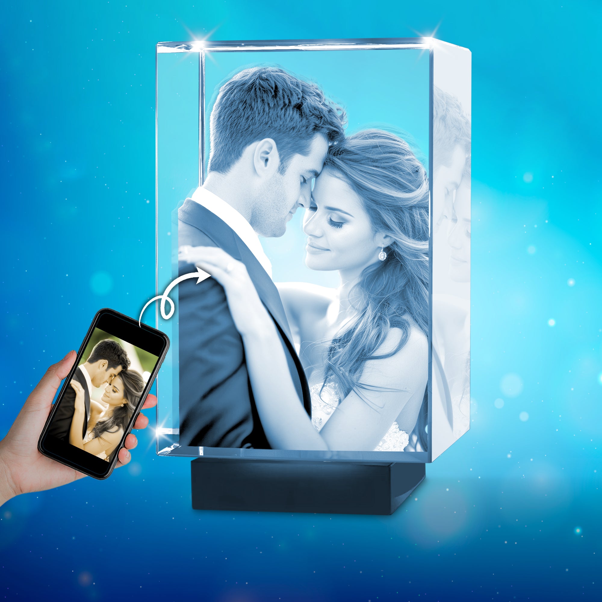 Small 3D Crystal - Vertical