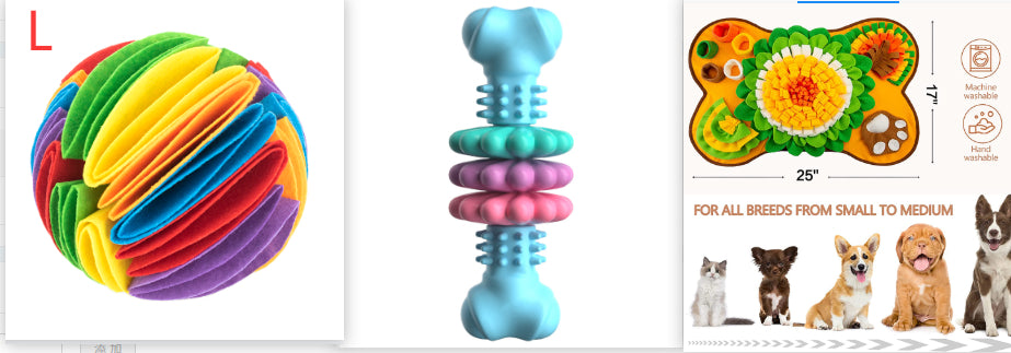 Dog Chew Toy Dog Bone Teeth Cleaning Toys Bone Chewing Bite Resistant Teething Toys