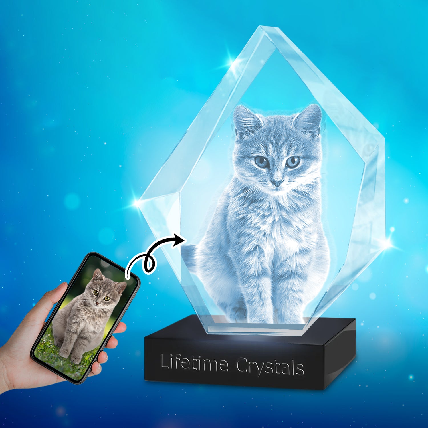 Large Prestige 3D Crystal