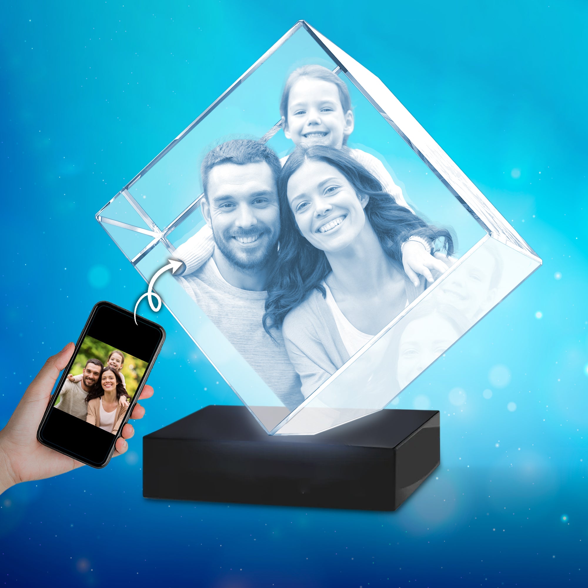 Medium Diamond 3D Crystal