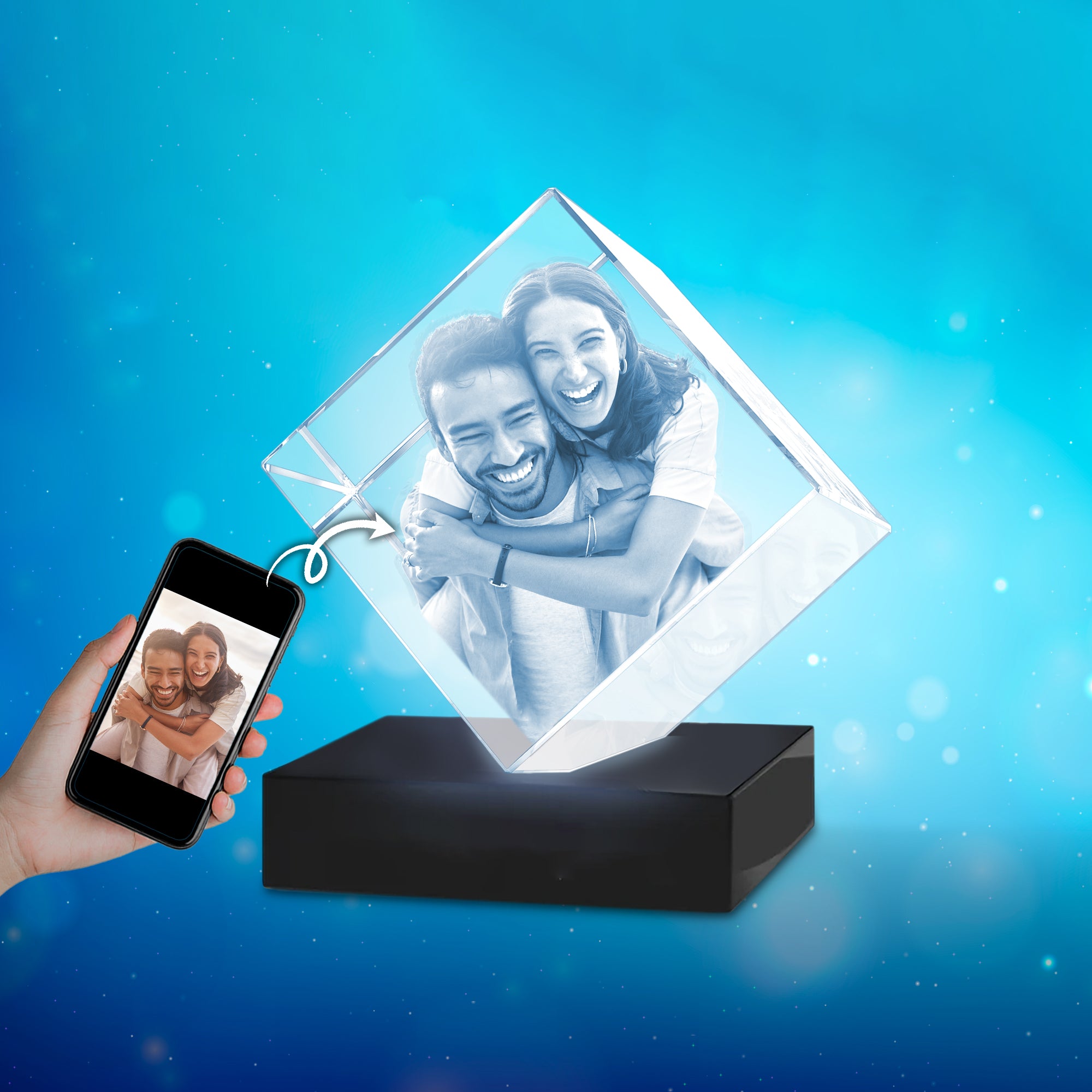 Small Diamond 3D Crystal