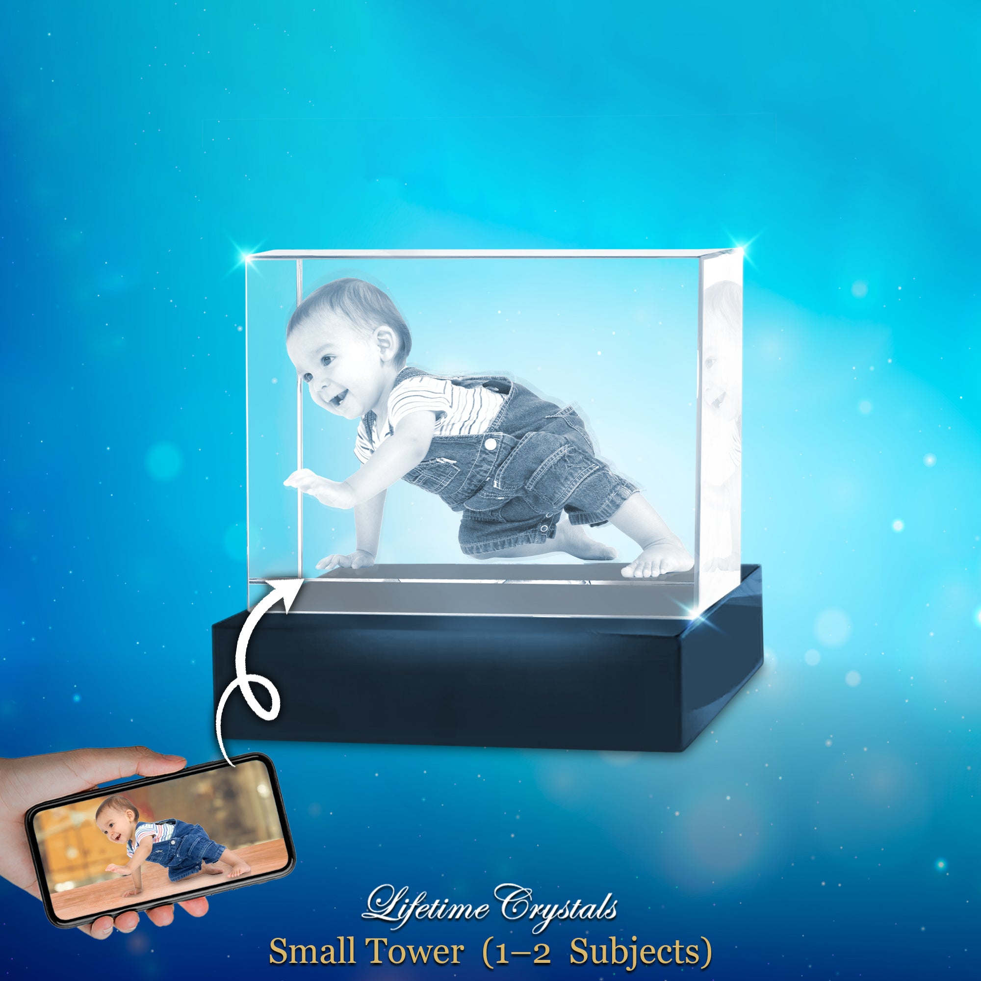 Small 3D Crystal - Horizontal