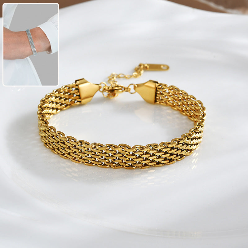 Minimalist Chain Bracelet – Gold or Silver Everyday Jewelry for Women