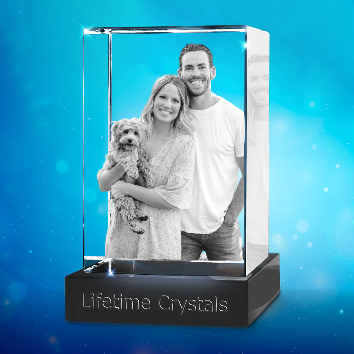 Extra Large 3D Tower Crystal - Vertical