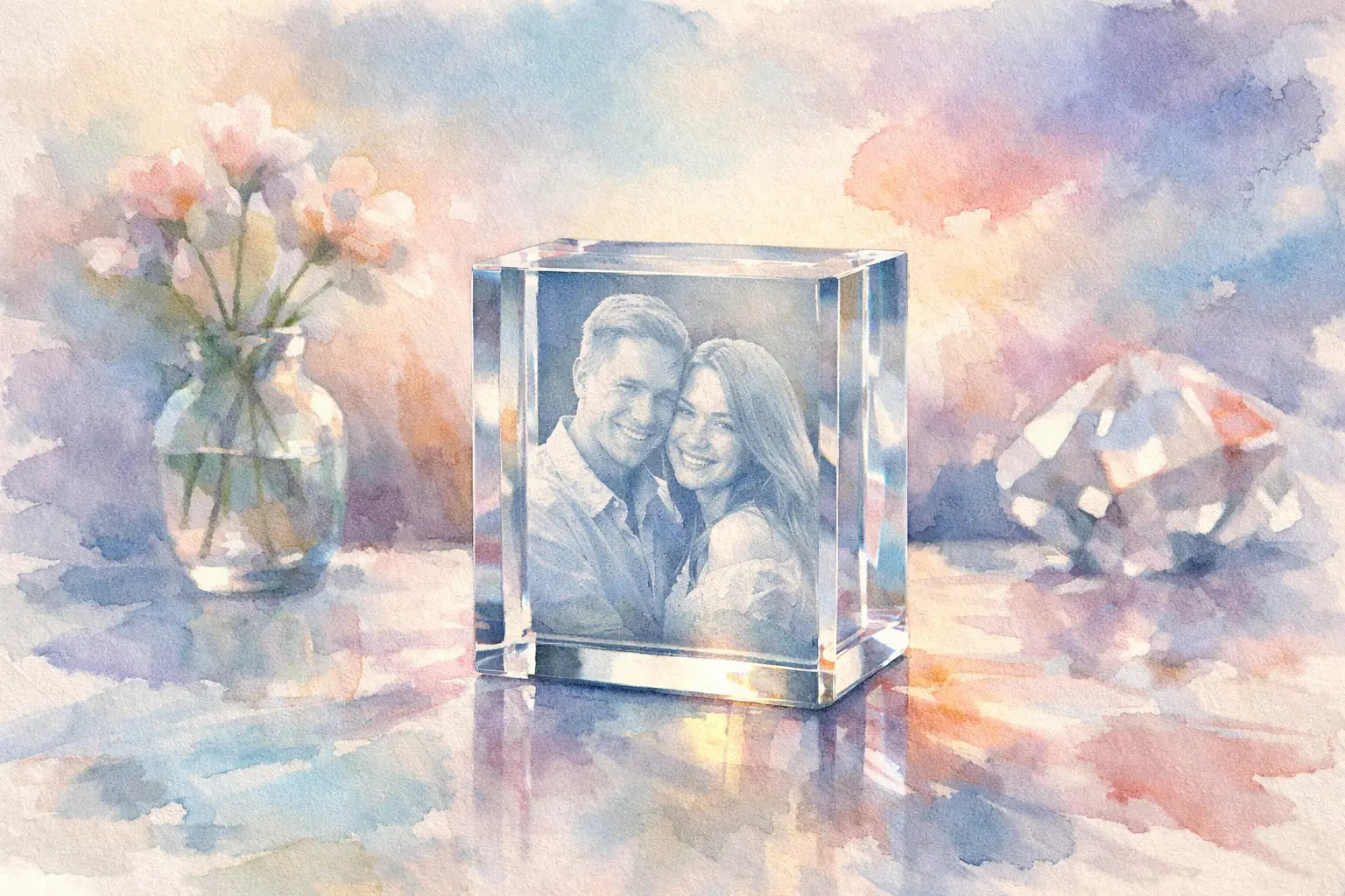 Why a Custom Crystal Portrait Block Lasts