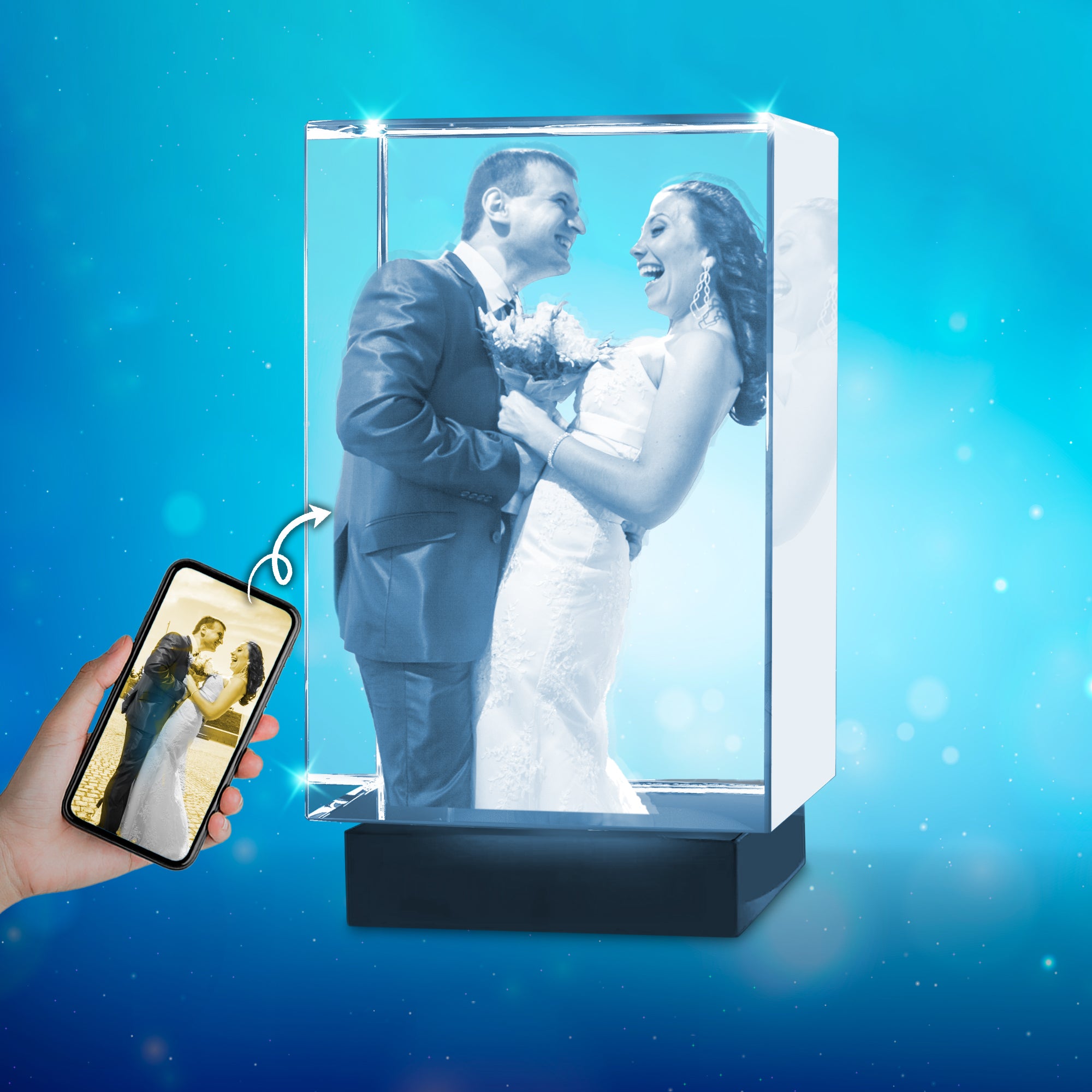 Medium 3D Crystal - Vertical