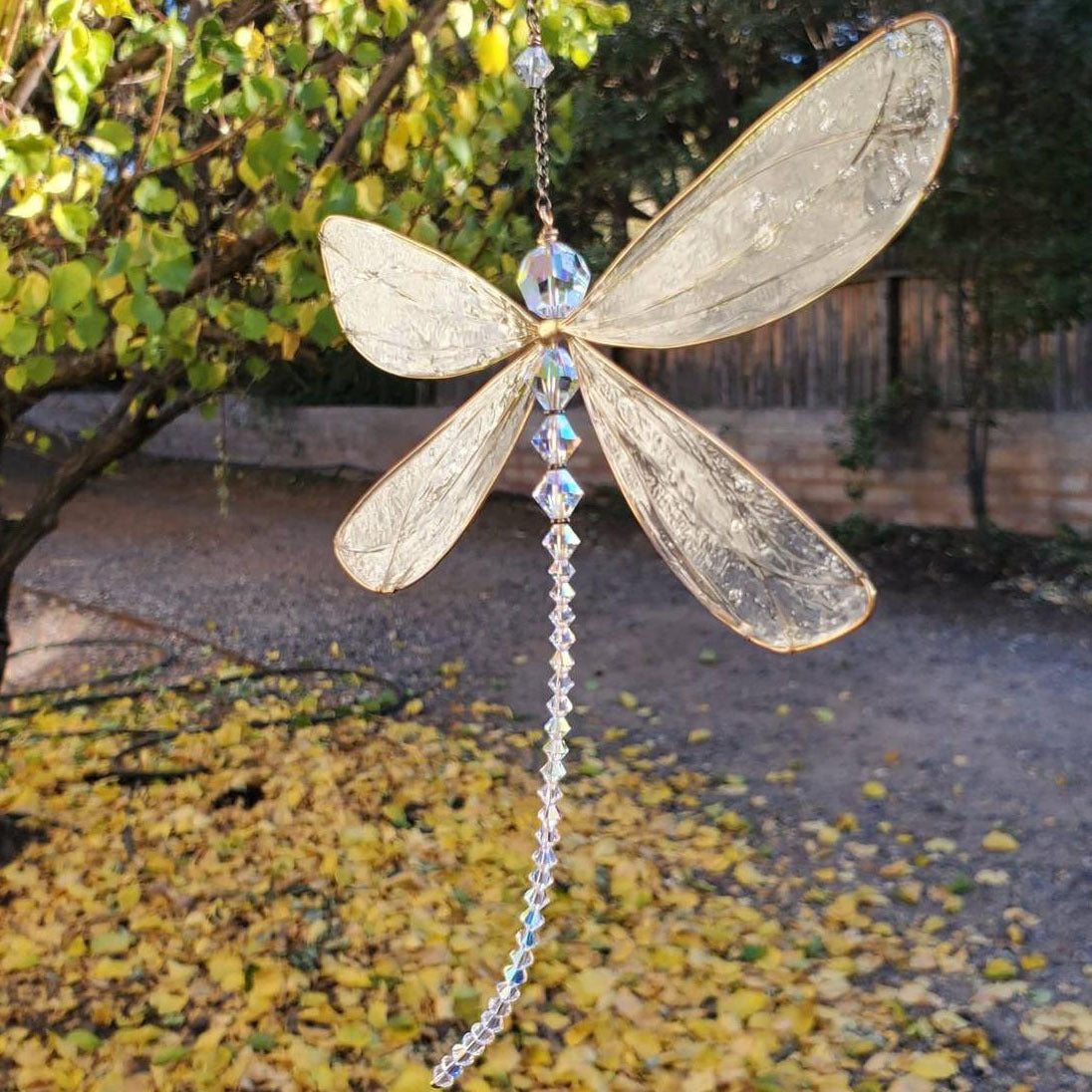 Dragonfly Crystal Suncatcher Hanging Crystal Home Decor