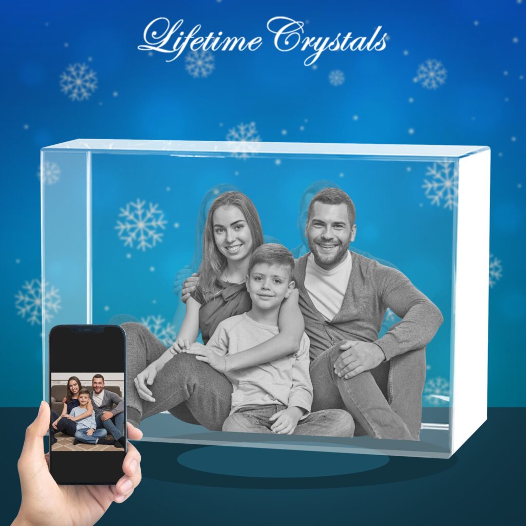 Horizontal 3D Photo Crystal