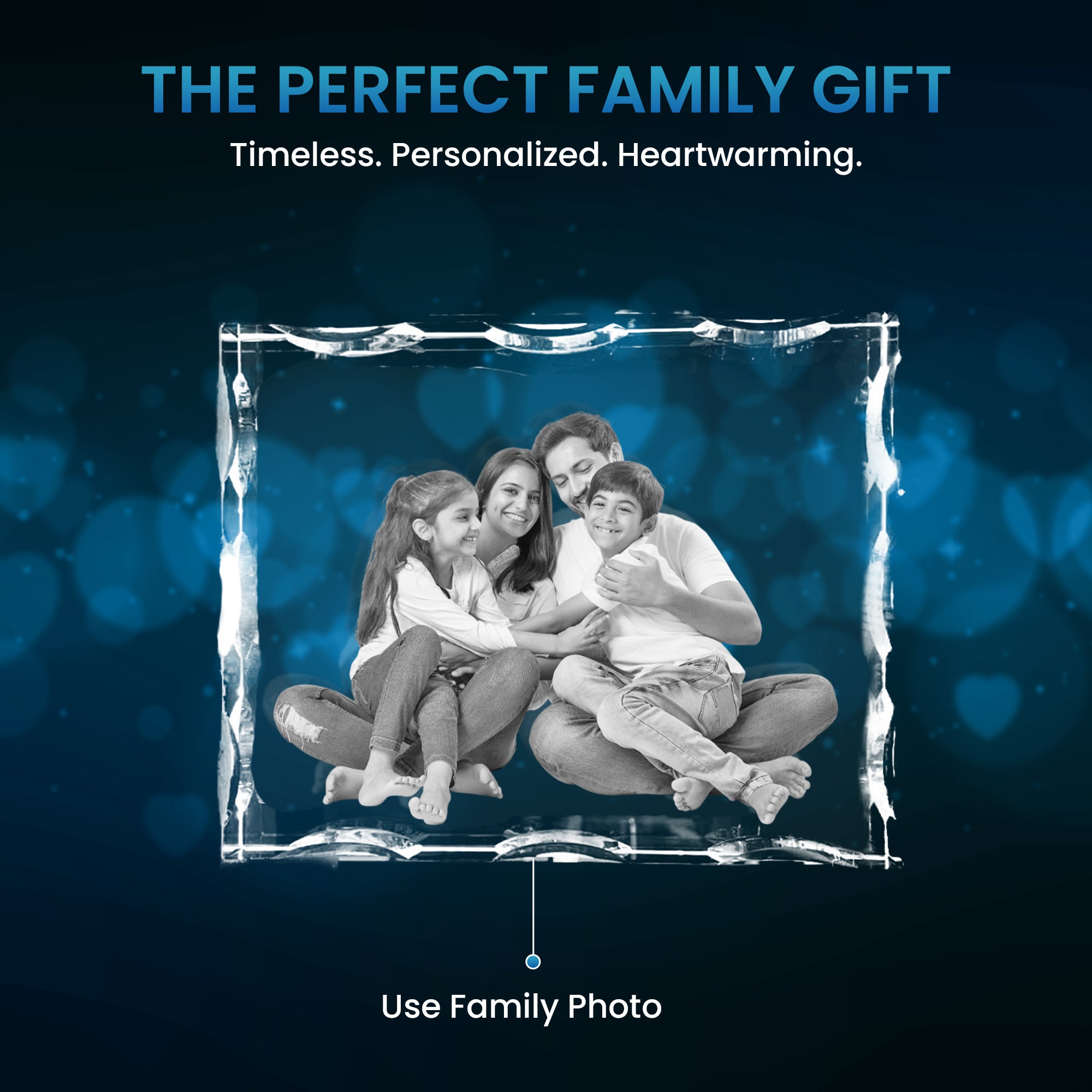 horizontal 3d photo crystal