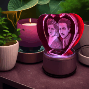 heart 3d crystal