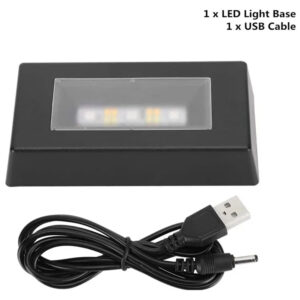 rectangular LED light base for 3D photo crystal