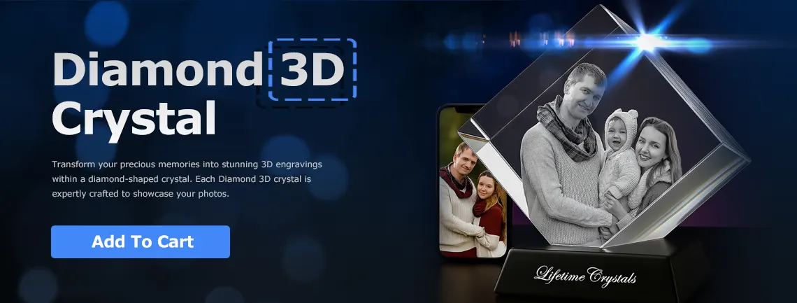 diamond 3d crystal
